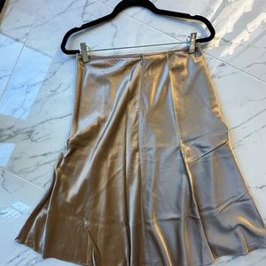 Silk skirt SZ 8 bronze color
